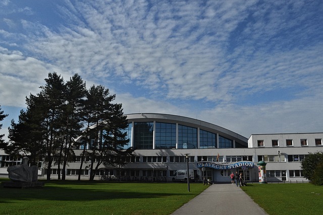 plavecký stadion v Českých Budějovicích - Sokolský ostrov